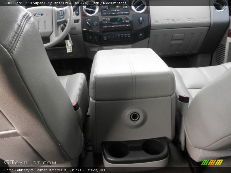 Black / Medium Stone 2008 Ford F250 Super Duty Lariat Crew Cab 4x4