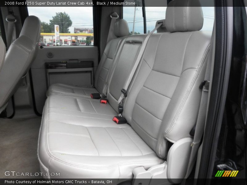 Black / Medium Stone 2008 Ford F250 Super Duty Lariat Crew Cab 4x4
