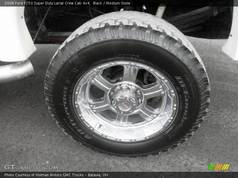 Black / Medium Stone 2008 Ford F250 Super Duty Lariat Crew Cab 4x4
