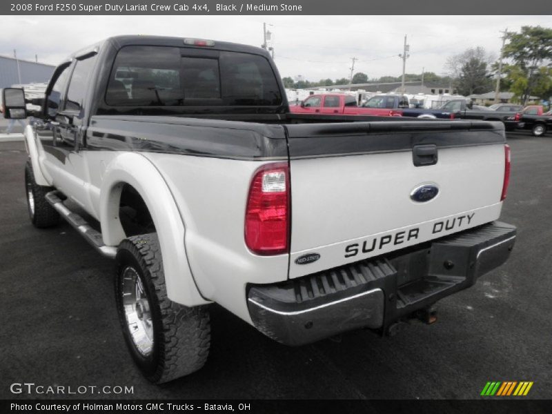 Black / Medium Stone 2008 Ford F250 Super Duty Lariat Crew Cab 4x4