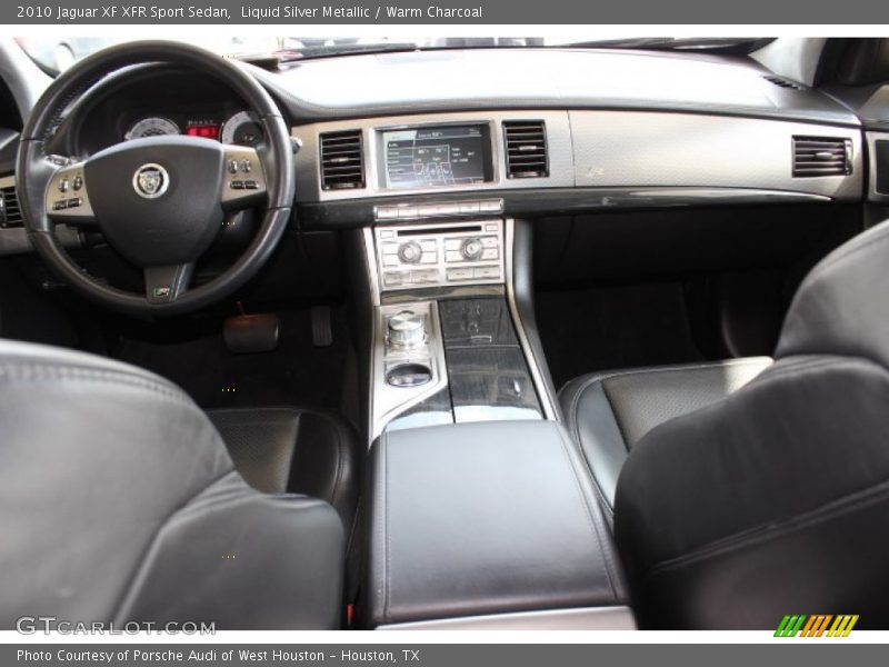 Liquid Silver Metallic / Warm Charcoal 2010 Jaguar XF XFR Sport Sedan