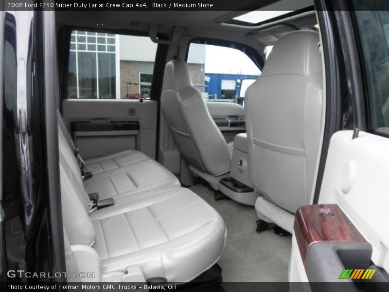 Black / Medium Stone 2008 Ford F250 Super Duty Lariat Crew Cab 4x4