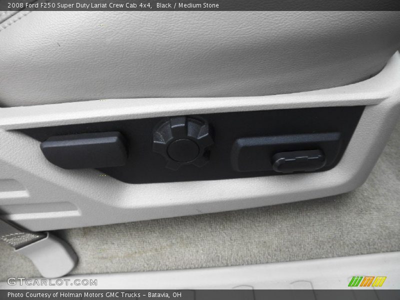 Black / Medium Stone 2008 Ford F250 Super Duty Lariat Crew Cab 4x4