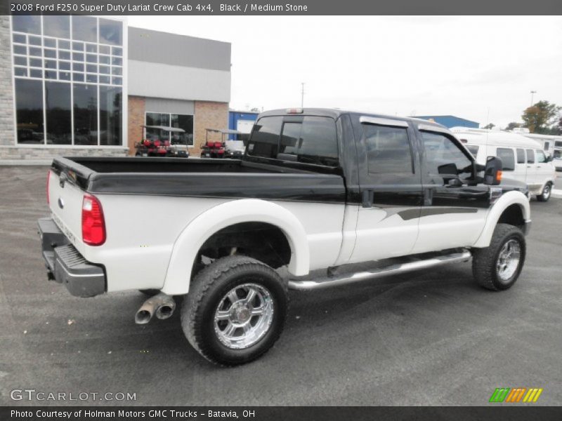 Black / Medium Stone 2008 Ford F250 Super Duty Lariat Crew Cab 4x4