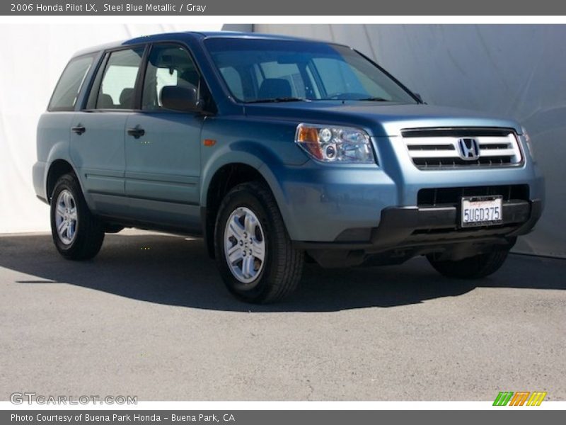 Steel Blue Metallic / Gray 2006 Honda Pilot LX