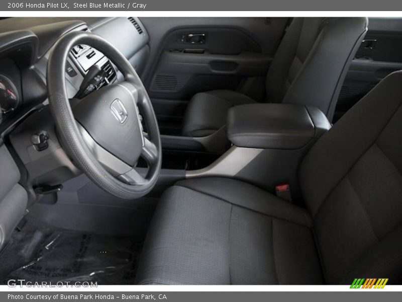 Steel Blue Metallic / Gray 2006 Honda Pilot LX