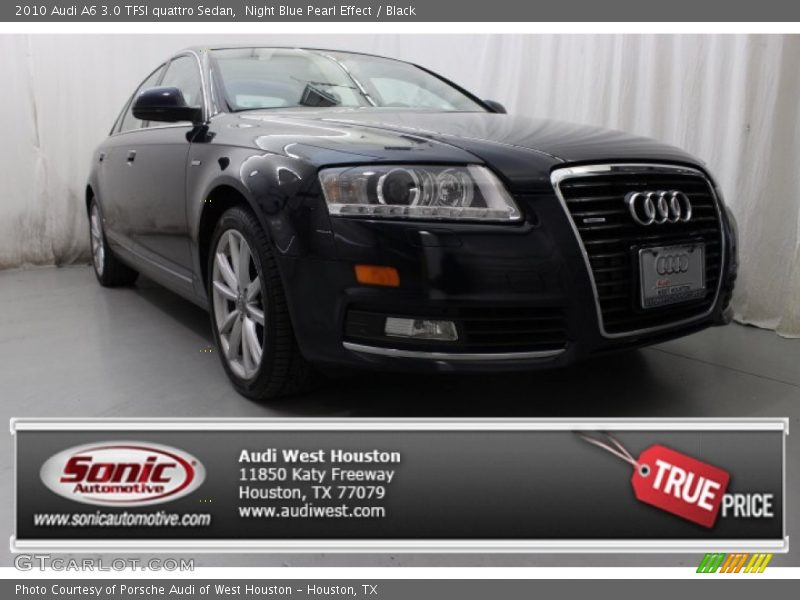 Night Blue Pearl Effect / Black 2010 Audi A6 3.0 TFSI quattro Sedan