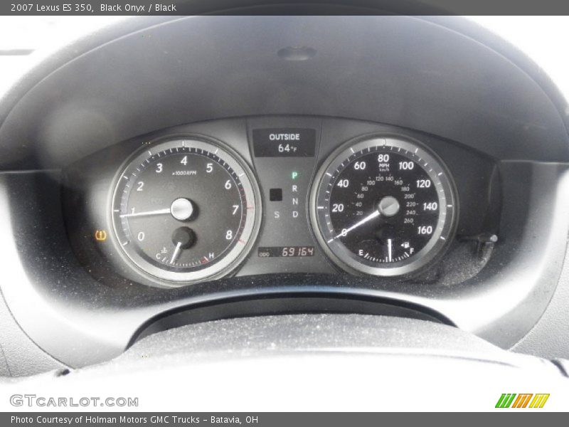Black Onyx / Black 2007 Lexus ES 350