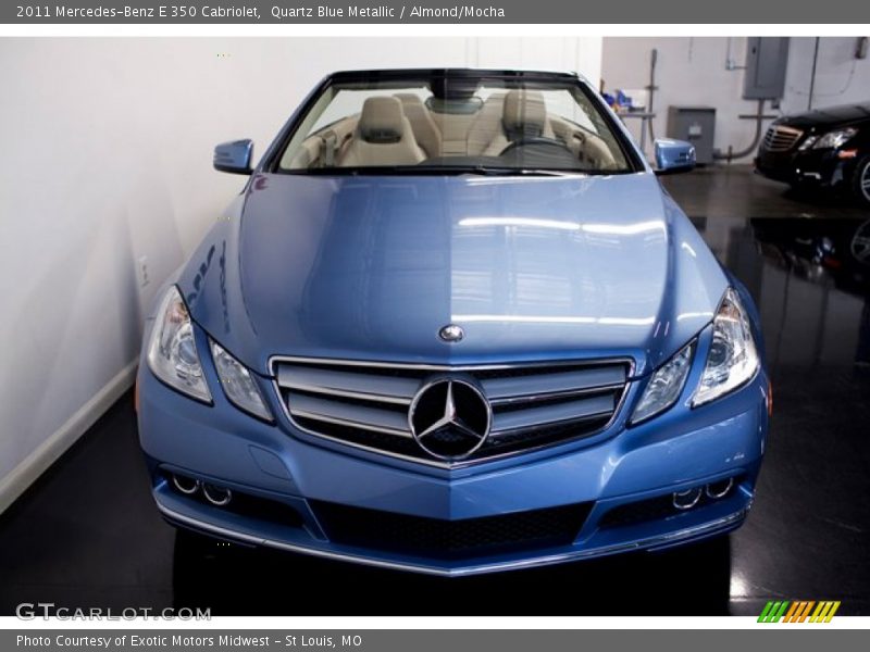 Quartz Blue Metallic / Almond/Mocha 2011 Mercedes-Benz E 350 Cabriolet