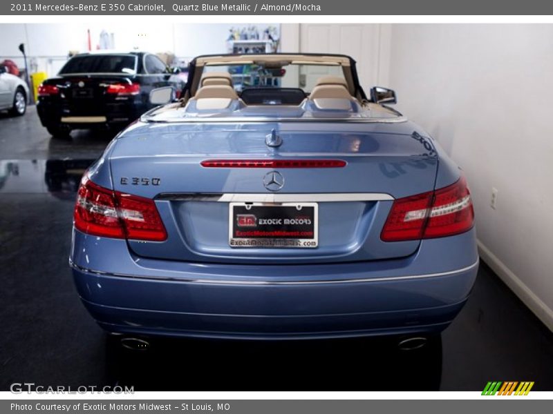 Quartz Blue Metallic / Almond/Mocha 2011 Mercedes-Benz E 350 Cabriolet