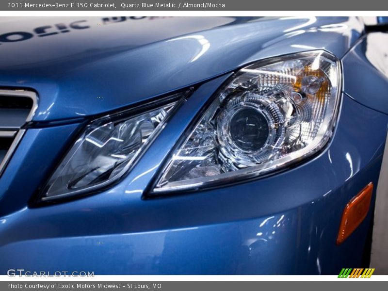 Quartz Blue Metallic / Almond/Mocha 2011 Mercedes-Benz E 350 Cabriolet