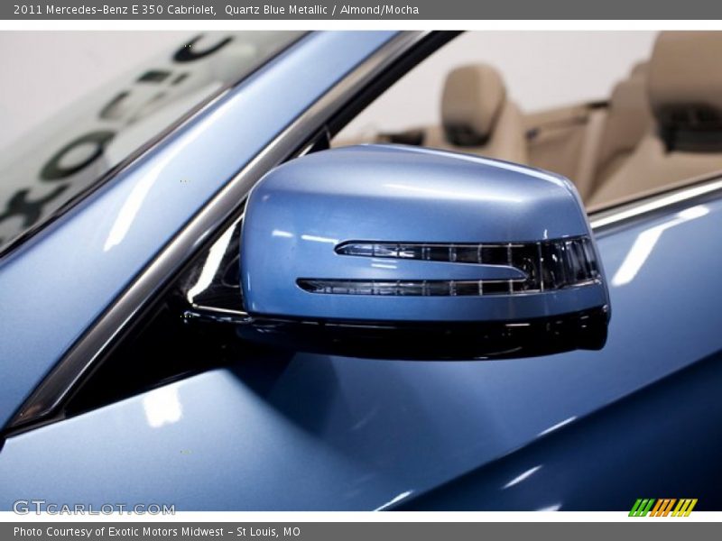 Quartz Blue Metallic / Almond/Mocha 2011 Mercedes-Benz E 350 Cabriolet