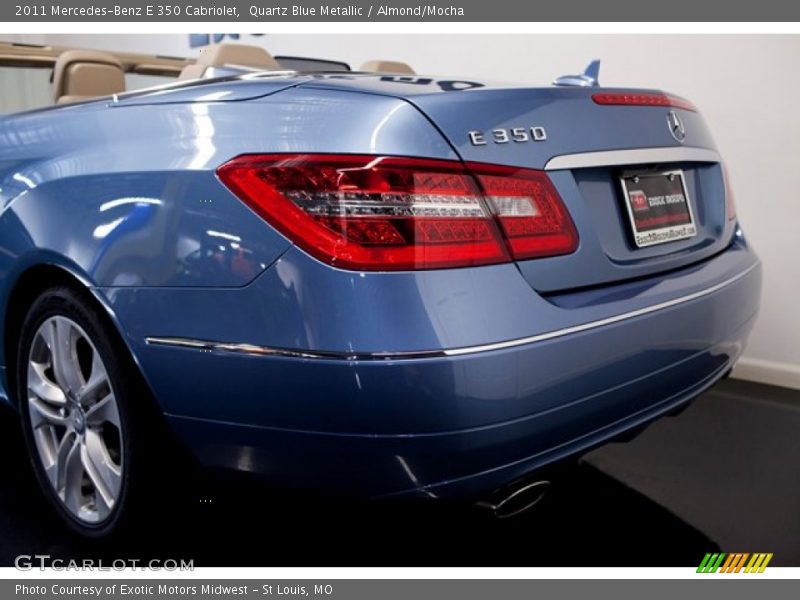 Quartz Blue Metallic / Almond/Mocha 2011 Mercedes-Benz E 350 Cabriolet