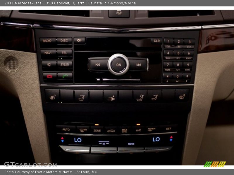 Controls of 2011 E 350 Cabriolet