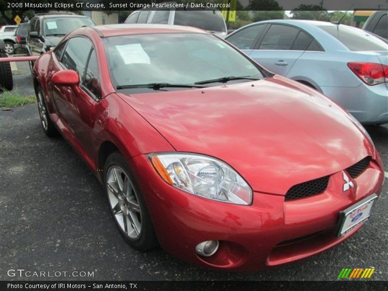 Sunset Orange Pearlescent / Dark Charcoal 2008 Mitsubishi Eclipse GT Coupe
