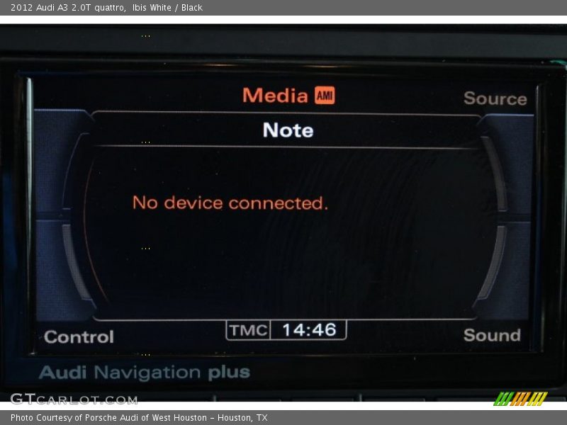 Ibis White / Black 2012 Audi A3 2.0T quattro