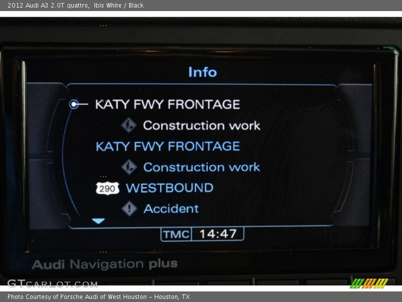 Ibis White / Black 2012 Audi A3 2.0T quattro