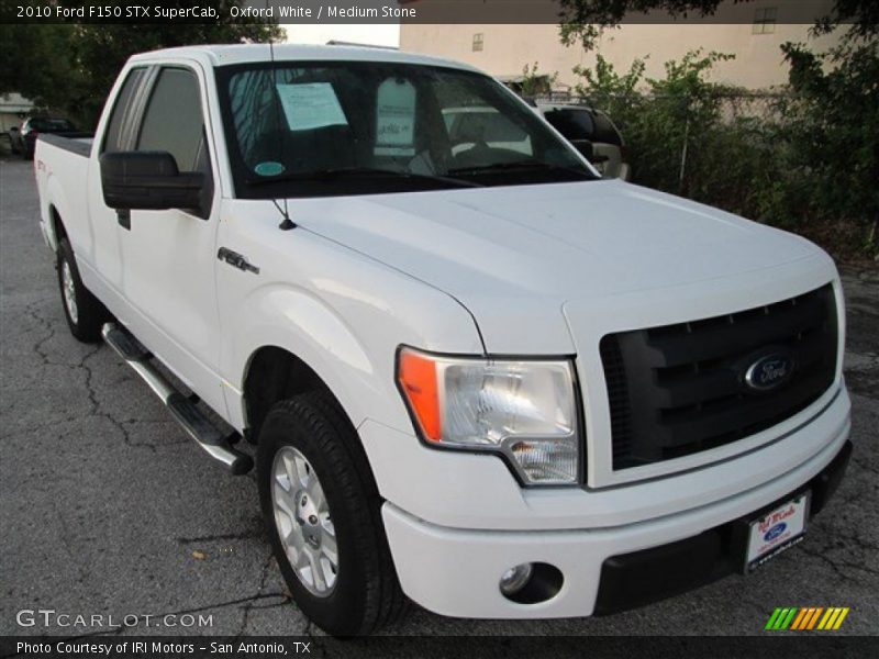 Oxford White / Medium Stone 2010 Ford F150 STX SuperCab