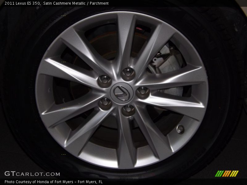 Satin Cashmere Metallic / Parchment 2011 Lexus ES 350