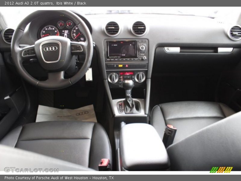 Ibis White / Black 2012 Audi A3 2.0T quattro