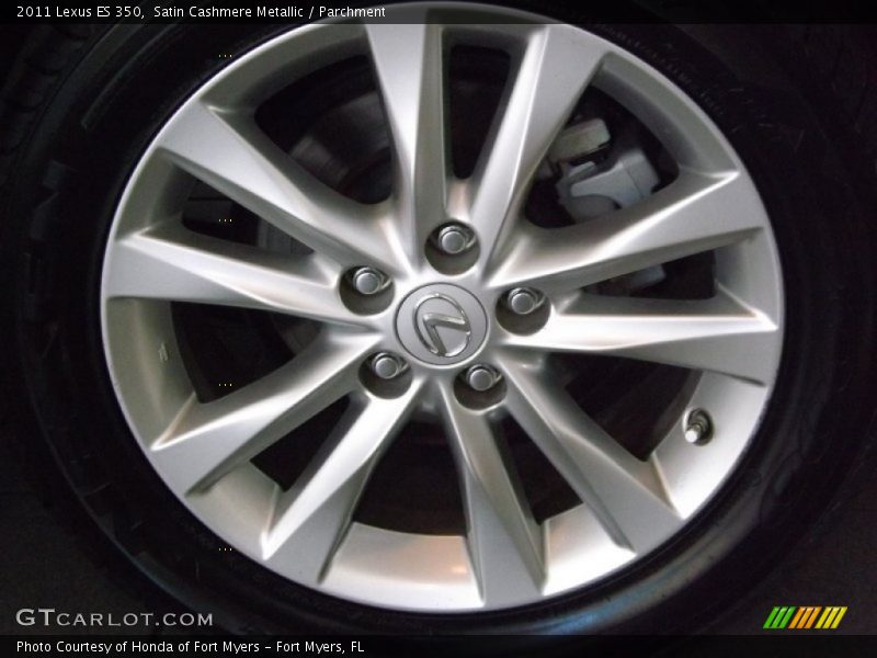 Satin Cashmere Metallic / Parchment 2011 Lexus ES 350