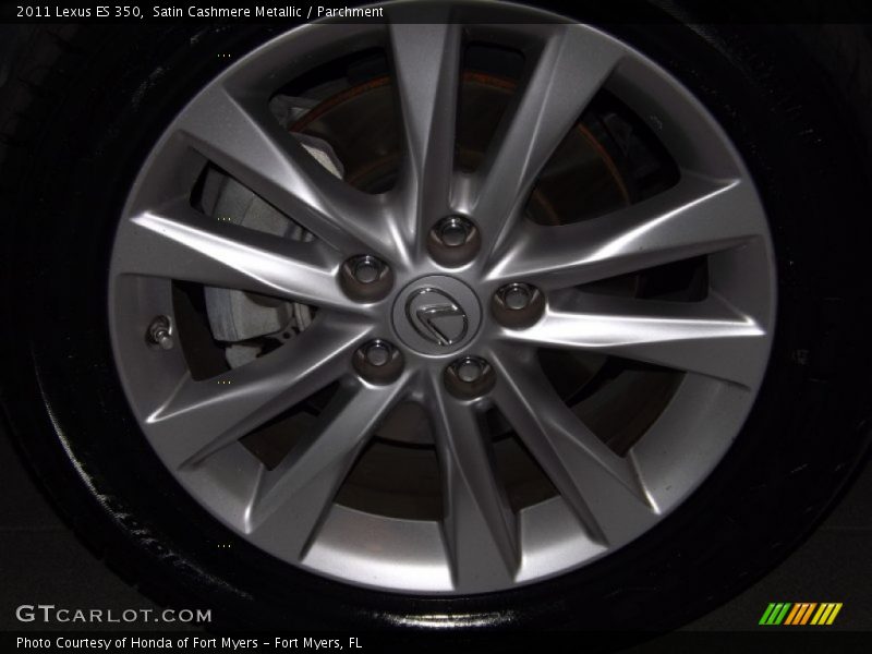 Satin Cashmere Metallic / Parchment 2011 Lexus ES 350