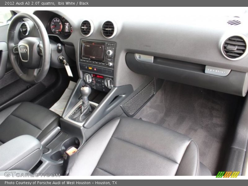 Ibis White / Black 2012 Audi A3 2.0T quattro