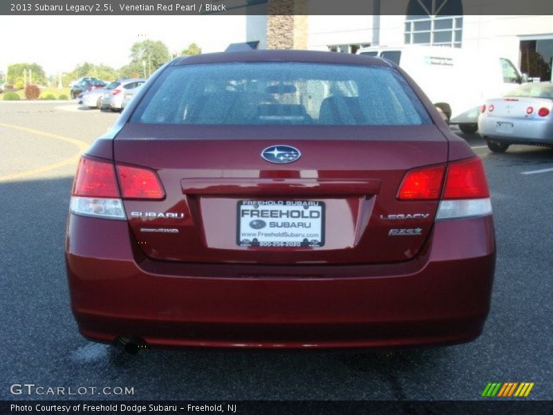 Venetian Red Pearl / Black 2013 Subaru Legacy 2.5i