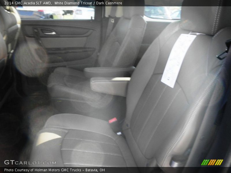 White Diamond Tricoat / Dark Cashmere 2014 GMC Acadia SLT AWD