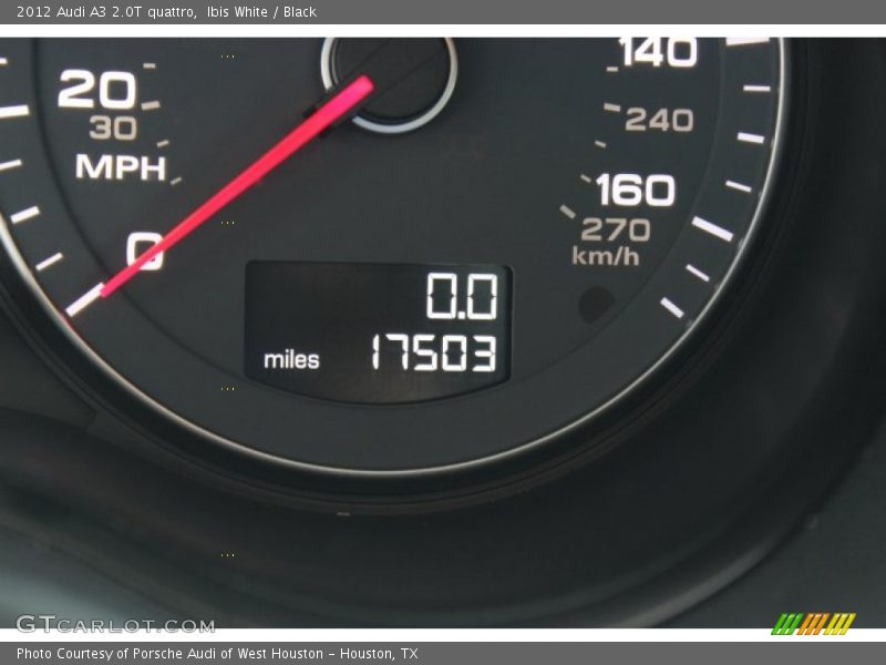 Ibis White / Black 2012 Audi A3 2.0T quattro