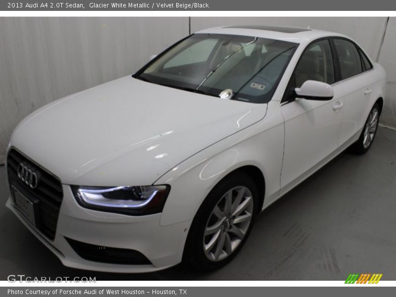 Glacier White Metallic / Velvet Beige/Black 2013 Audi A4 2.0T Sedan