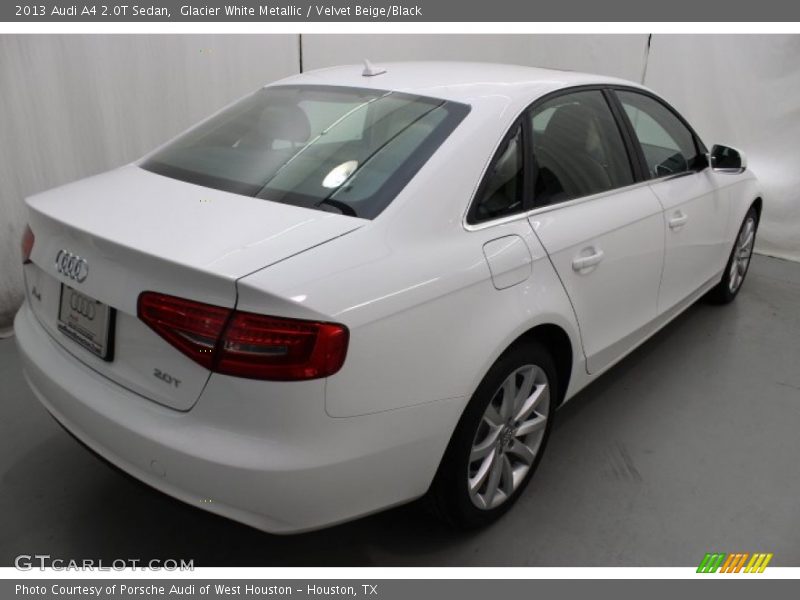Glacier White Metallic / Velvet Beige/Black 2013 Audi A4 2.0T Sedan