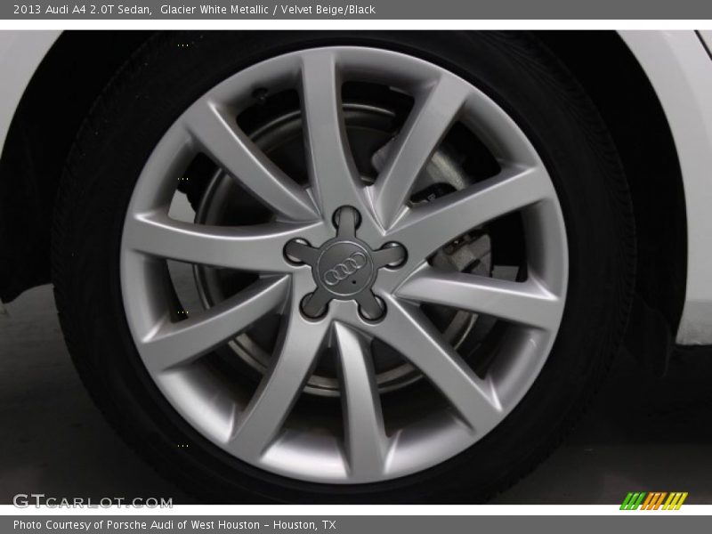 Glacier White Metallic / Velvet Beige/Black 2013 Audi A4 2.0T Sedan