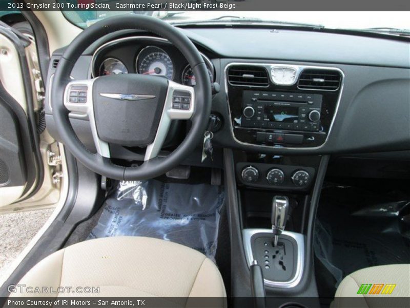 Cashmere Pearl / Black/Light Frost Beige 2013 Chrysler 200 Touring Sedan