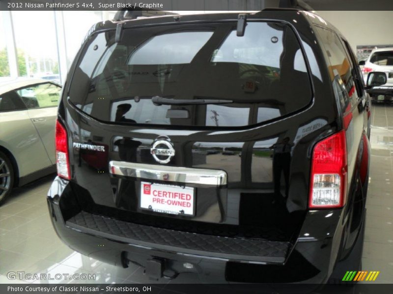 Super Black / Graphite 2012 Nissan Pathfinder S 4x4