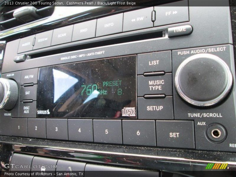 Audio System of 2013 200 Touring Sedan