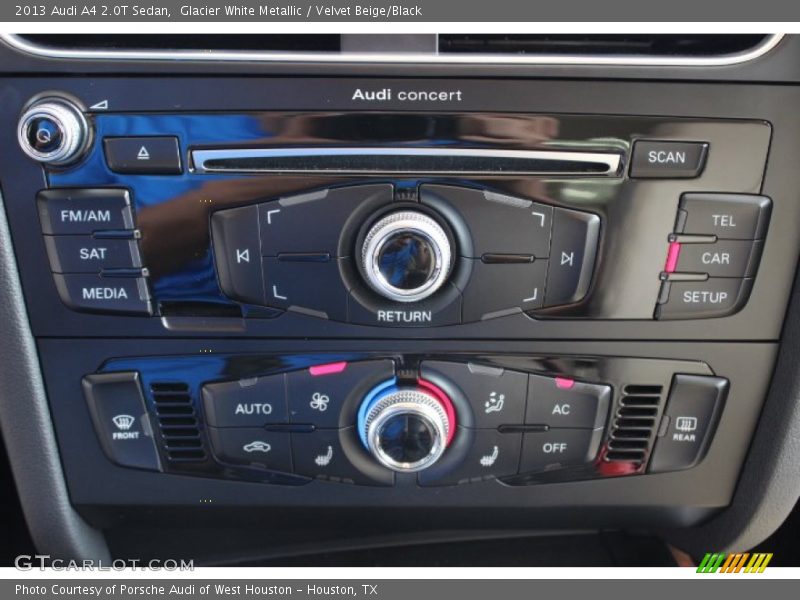 Glacier White Metallic / Velvet Beige/Black 2013 Audi A4 2.0T Sedan