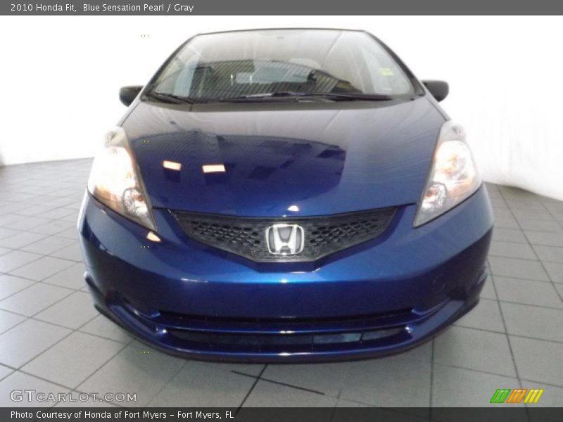 Blue Sensation Pearl / Gray 2010 Honda Fit