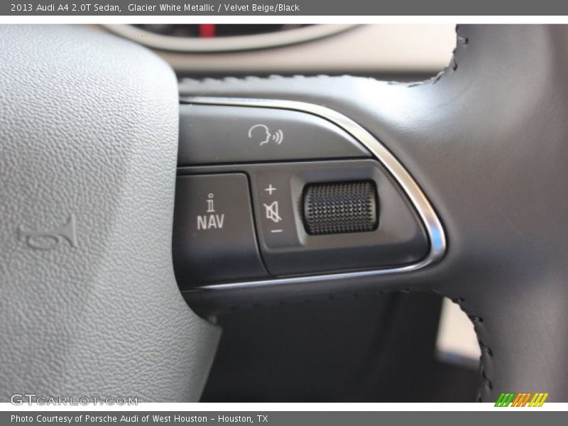 Glacier White Metallic / Velvet Beige/Black 2013 Audi A4 2.0T Sedan