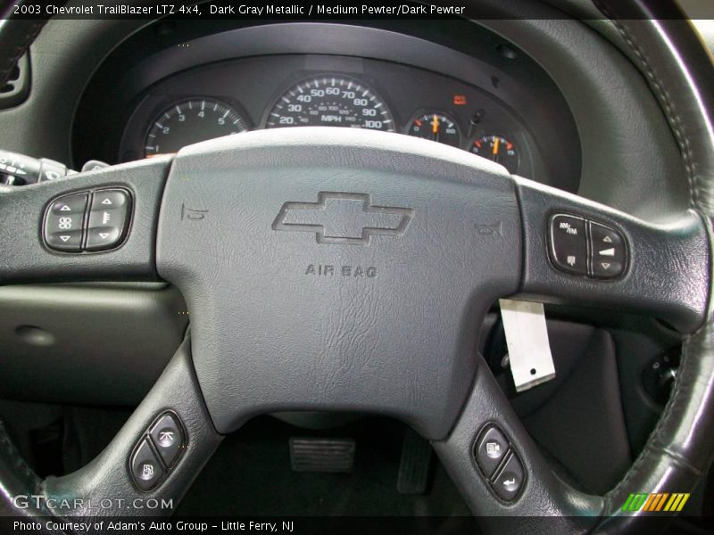 Dark Gray Metallic / Medium Pewter/Dark Pewter 2003 Chevrolet TrailBlazer LTZ 4x4