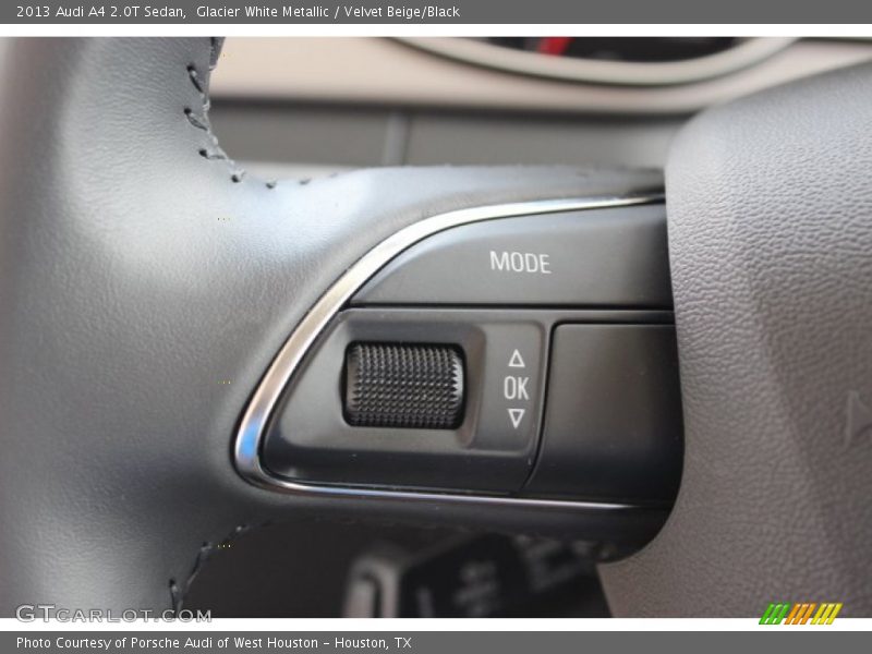 Glacier White Metallic / Velvet Beige/Black 2013 Audi A4 2.0T Sedan