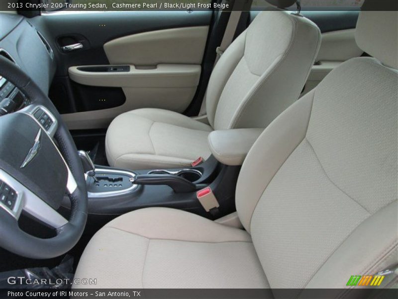 Cashmere Pearl / Black/Light Frost Beige 2013 Chrysler 200 Touring Sedan