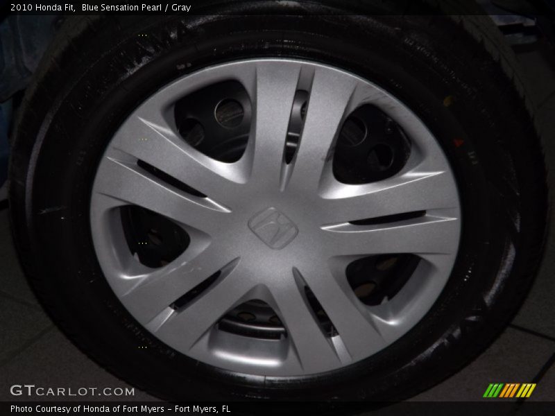 Blue Sensation Pearl / Gray 2010 Honda Fit