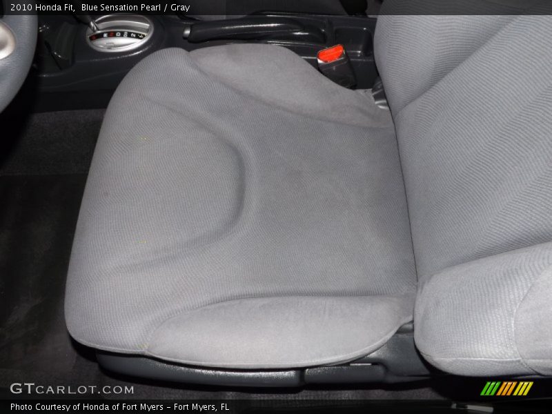 Blue Sensation Pearl / Gray 2010 Honda Fit