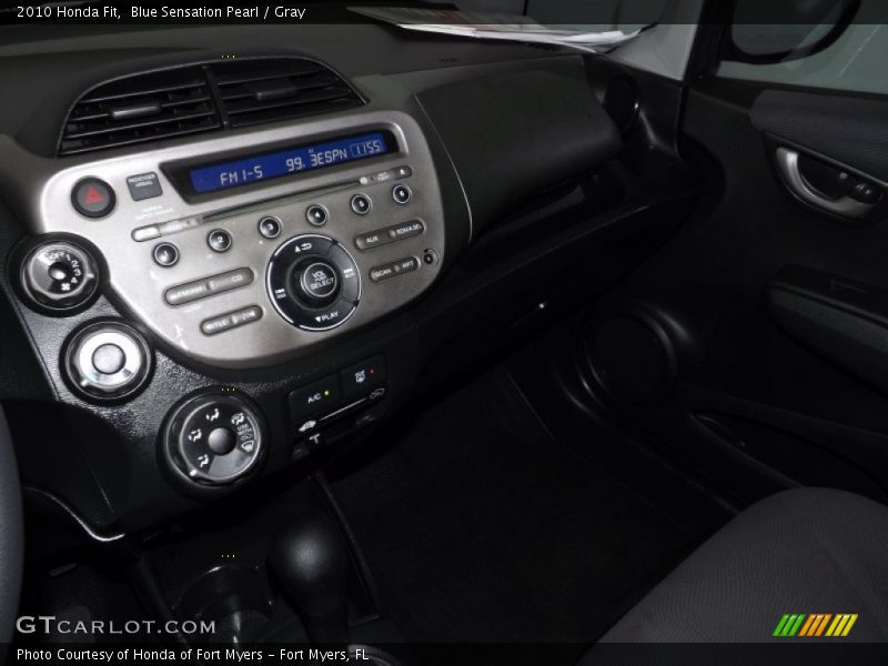 Blue Sensation Pearl / Gray 2010 Honda Fit