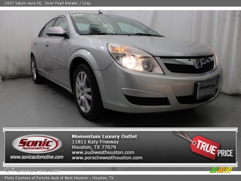 Silver Pearl Metallic / Gray 2007 Saturn Aura XE