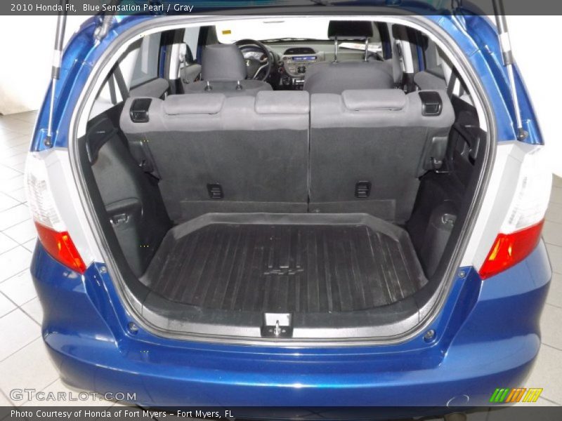 Blue Sensation Pearl / Gray 2010 Honda Fit