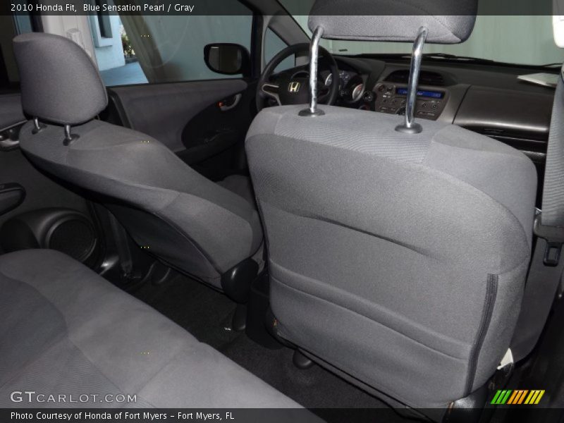 Blue Sensation Pearl / Gray 2010 Honda Fit