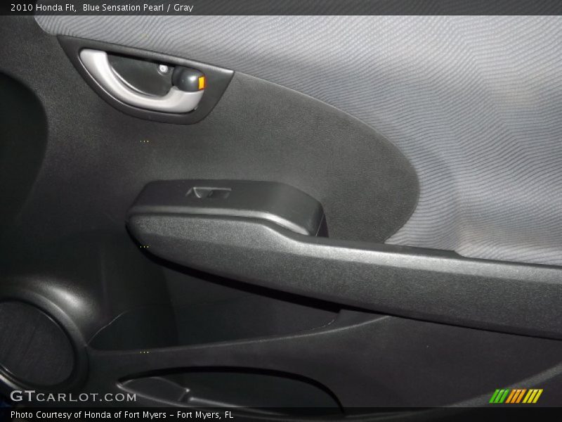 Blue Sensation Pearl / Gray 2010 Honda Fit