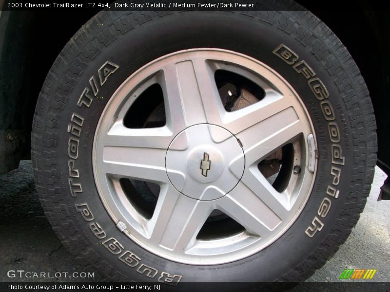 Dark Gray Metallic / Medium Pewter/Dark Pewter 2003 Chevrolet TrailBlazer LTZ 4x4